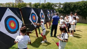 Minik Okçular il birinciliği için yarıştı