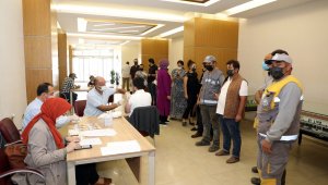 Talas personeli 2. doz aşısını yaptırdı