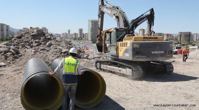 KASKİ'den Hulusi Akar Bulvarı'na 1 milyonluk kanalizasyon kolektör hatta çalışması