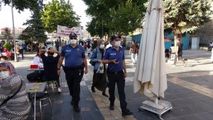 Kayseri'de polisten 'drone' destekli korona virüs denetimi