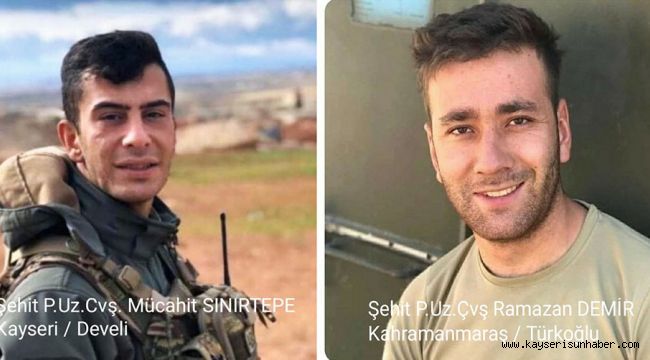 KAYSERİLİ ŞEHİDİMİZİN NAAŞI TÖRENLE KARŞILANDI