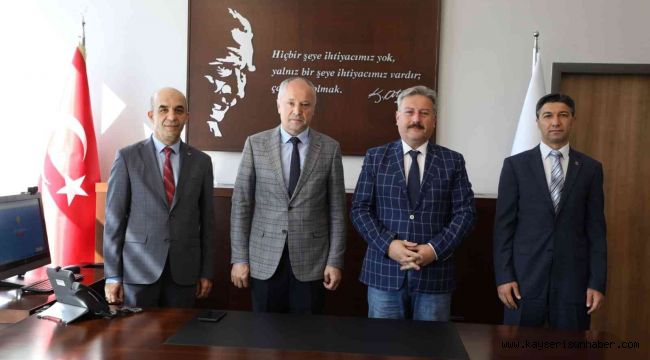 Başkan Palancıoğlu Tapu ve Kadastro Kayseri Bölge Müdürlüğünü ziyaret etti