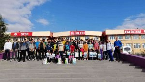 ERÜ Spor Bilimleri Fakültesi'nden Sivas Hanlı Köyü'ne uzanan sevgi köprüsü