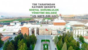 Kayseri Şeker Sosyal Sorumluluk Yönetimi Belgesine layık görüldü