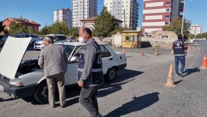 Kayseri'de araçlar ve motosikletler denetlendi