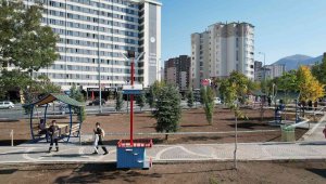 Talas'ın parklarını kedi ve kuş evleri süslüyor