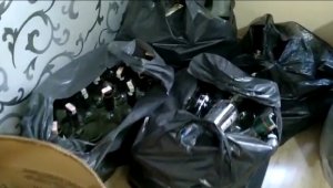 Kayseri'de 278 şişe sahte alkol ele geçirildi