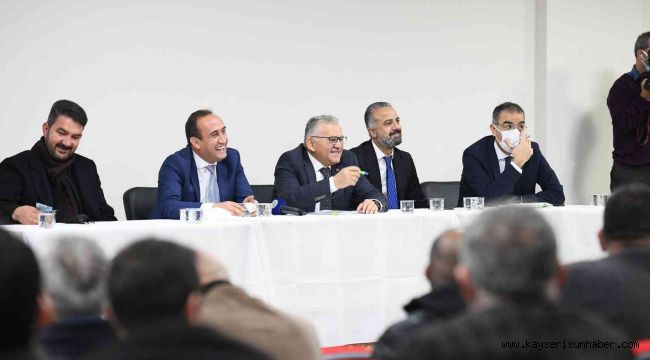 Başkan Büyükkılıç İncesu'da mahalle muhtarlarının taleplerini dinledi