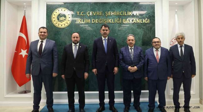 Başkan Yalçın'dan Bakan Kurum'a ziyaret