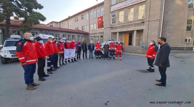 Kayseri UMKE gönüllüleri Hakkari'ye gitti