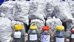 Kocasinan, 1 yılda 7 bin 552 kilo elektronik atık ile 500 kilo atık pili ekonomiye kazandırdı