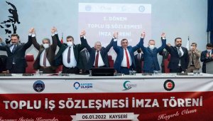 Büyükşehirde toplu iş sözleşmesi imzalandı