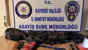 Kablo hırsızı 3 kişi yakalandı