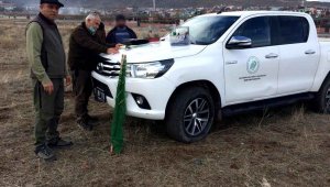 Kayseri'de yasa dışı keten kuşu avlayan 2 şahıs suçüstü yakalandı