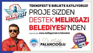 Proje gençlerden destek Melikgazi'den