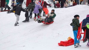 Talas'ın Erciyes'i kayak keyfini yaşatıyor