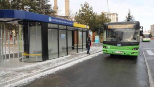 Talas'ta kırsal aktarması için özel durak