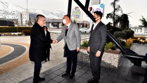 AK Parti İl Başkanı Çopuroğlu, Kayseri OSB Başkanı İmamoğlu'nu ziyaret etti