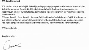 Amatörlerde test zorunluluğu kalktı