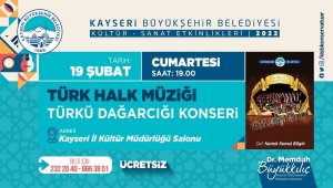Büyükşehir 'Türkü Dağarcığı' Konseri düzenleyecek
