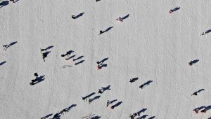 Erciyes'te hafta sonu yoğunluğu