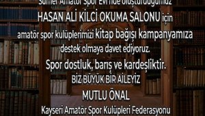 Kayseri ASKF kitap toplama kampanyası başlattı