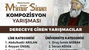 'Medeniyetin Dehası Mimarsinan' Kompozisyon Yarışması'nda dereceye girenler belli oldu