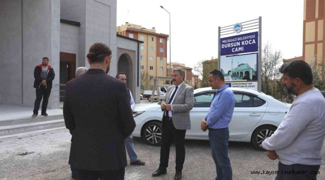 Başkan Palancıoğlu yeni yapılan cami çalışmalarını yerinde inceledi