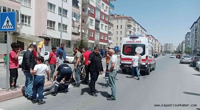 Kayseri'de motosiklet kazası: 2 yaralı