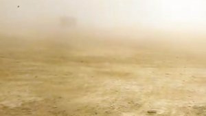 Yeşilhisar ve Develi'de kum fırtınası