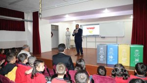 Develi Belediyesi'nden ilkokul öğrencilerine 'sıfır atık eğitimi'