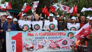 Kayseri'de Hak-İş'e bağlı sendikalarda 1 Mayıs coşkusu
