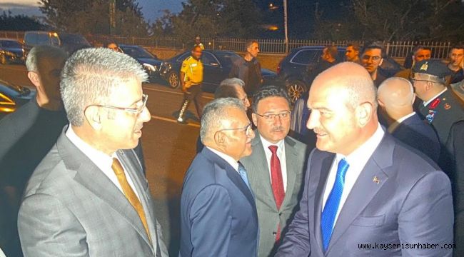 İçişleri Bakanı Soylu Kayseri'de