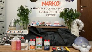 Kayseri'de uyuşturucu imalatı yapılan eve operasyon