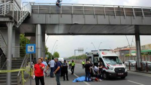 Üst geçitten düşen kadın hayatını kaybetti