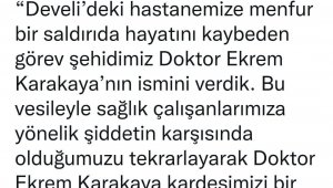 Develi'deki hastaneye Karakaya'nın adı verilecek
