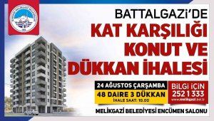 Melikgazi'den Bbattalgazi'de kat karşılığı konut ve dükkan ihalesi