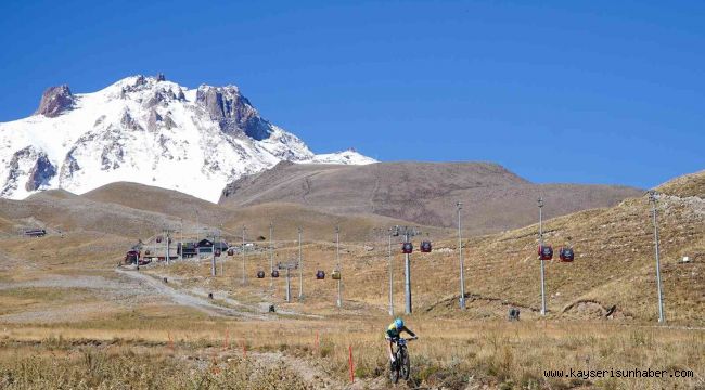 Erciyes'te Uluslararası Dağ Bisikleti heyecanı yaşandı