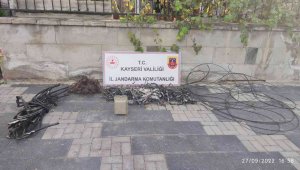 Kablo hırsızlıkları suçüstü yakalandı