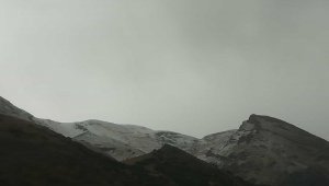 Kayseri'de mevsimin ilk karı Yahyalı'ya yağdı