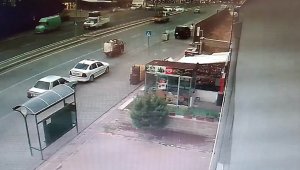 Ortalığı savaş alanına çeviren kaza güvenlik kamerasında