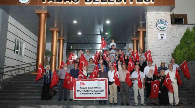 Talas'ın gazileri Şanlıurfa yolunda