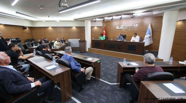 Hacılar Belediyesi'nde Ekim ayı meclis toplantısı yapıldı