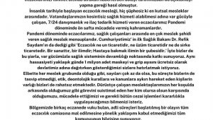 Kayseri Eczacı Odası: "Operasyonun eczacı camiasına mal edilmesini kabul etmiyoruz"
