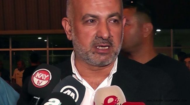 Kayserispor yöneticisi Ali Çamlı: "Hakem, üstlendiği misyonu yerine getirdi"