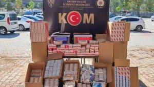 Tütün kaçakçılarına darbe: 210 bin dal makaron ele geçirildi