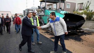 Başkan Cabbar Asfalt Çalışmalarını İnceledi