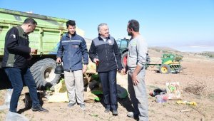 Sertifikalı tohumlar toprakla buluştu