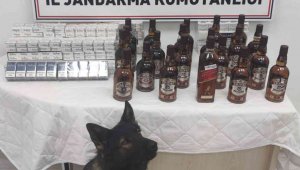 Jandarmadan kaçak alkol ve sigara operasyonu