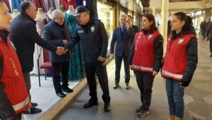 Karabörk, güven timlerini denetledi, esnaf ziyaret etti